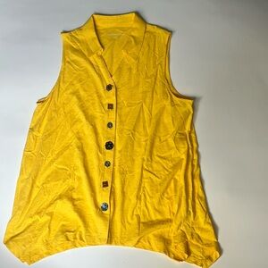 Soft Surroundings Danielle Mismatched Button Tank Top woman’s 1X